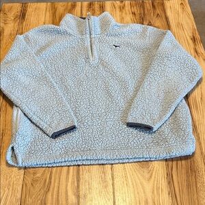 PINK Victoria's Secret Sky Blue Sherpa Pullover